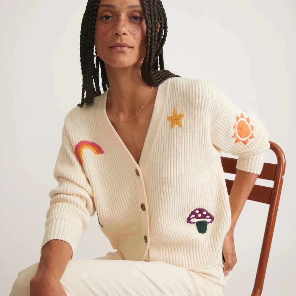 Marine layer Robin crop cardigan